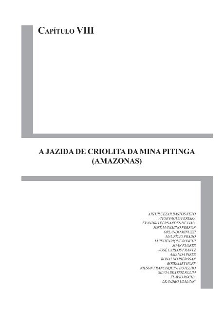 A JAZIDA DE CRIOLITA DA MINA PITINGA (AMAZONAS) - ADIMB