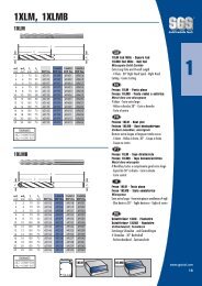 SGS Tool Company Solid Carbide Tools - Metric Standard Cutting