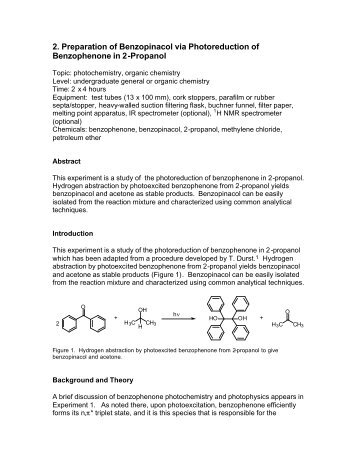 Benzophenone in 2-Propanol