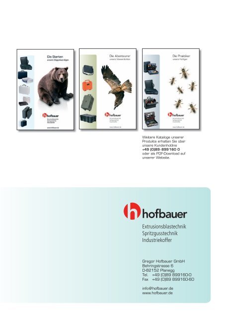 Hofbauer Katalog: Die Attraktiven - unsere ... - Gregor Hofbauer GmbH