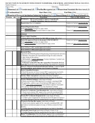 checklist for document submission - Science Montgomery