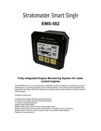 Stratomaster Smart Single - STRATOMASTER Instrumentation MGL ...