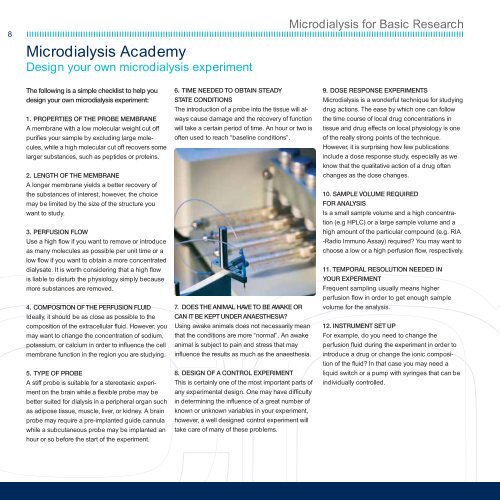 MICRODIALYSIS - CMA Microdialysis AB