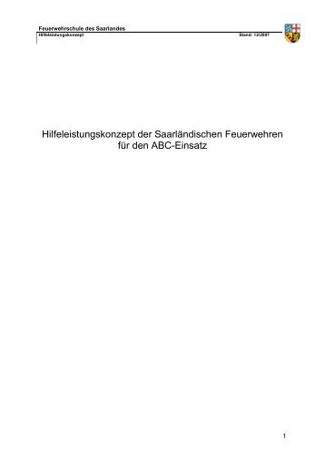 12.4.1.1 Hilfeleistungskonzept - ABC-Einsatzhandbuch