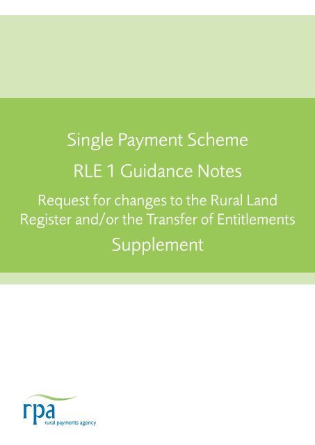 RLE1 Guidance Notes Supplement.pdf - The Rural Payments ...