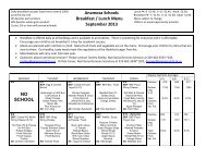 Anamosa Schools Breakfast / Lunch Menu September 2013 NO ...