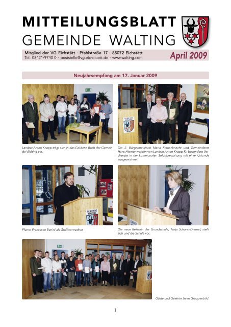 Mitteilungsblatt April 2009 - Archiv - Walting