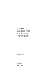 Introduction to Adobe PDFs and Acrobat Professional