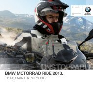 Ride catalogue 2013 - BMW Motorrad Canada