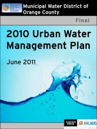 UWM Plan - Municipal Water District of Orange County