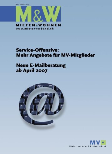 Service-Offensive: Mehr Angebote für MV-Mitglieder ... - Mieterverband