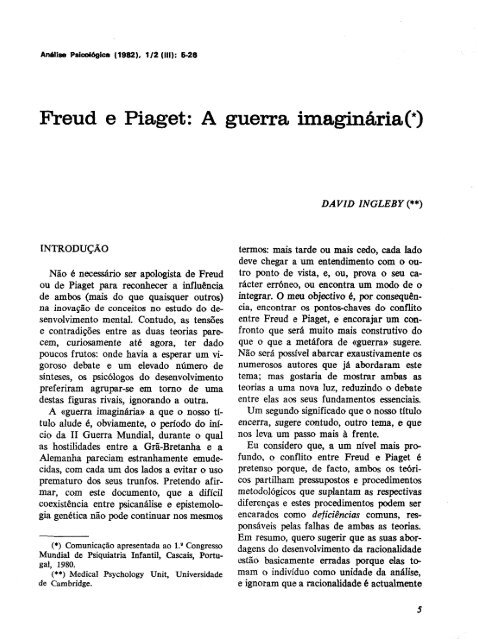freud piaget e vygotsky