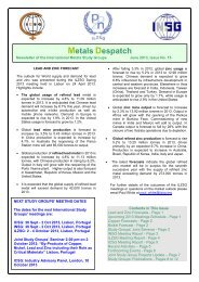Metals Despatch - International Nickel Study Group