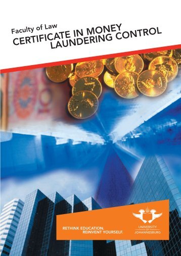 certificate in money laundering control - University of Johannesburg