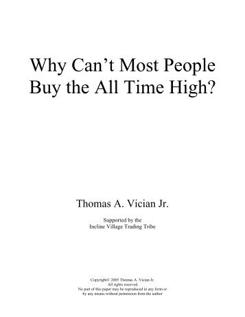 Why Can't Most People Buy the All Time High? (PDF) - TurtleTrader