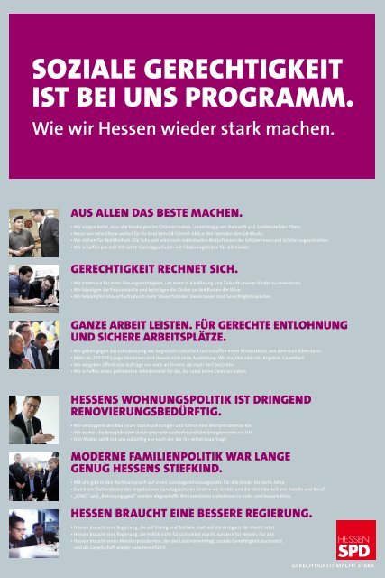 Programm-Plakat - SPD Hessen