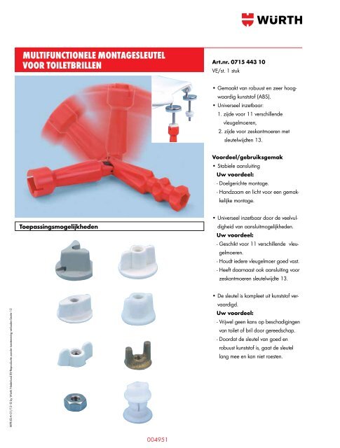 15. sanitair leveringsprogramma - WÃ¼rth Nederland