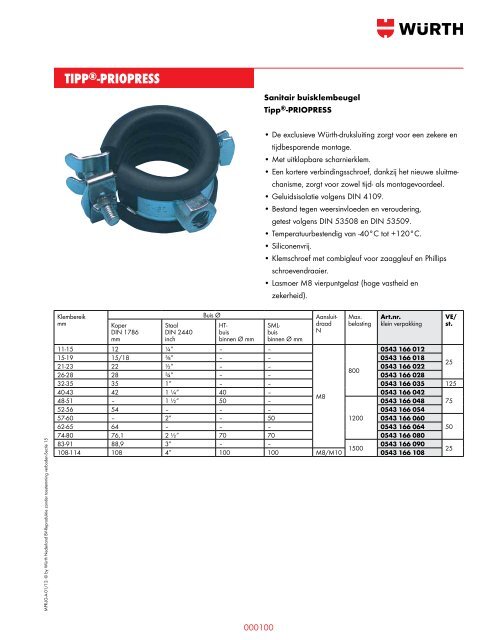 15. sanitair leveringsprogramma - WÃ¼rth Nederland