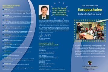 Pädagogisches Leitbild der Europaschulen - Kultusministerium