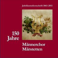 Vereinsreisen 1883-2010 - mitten im Thurgau!