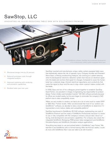 SawStop, LLC - SolidWorks