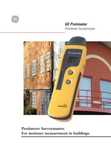 GE Protimeter Protimeter Surveymaster. For moisture measurement ...