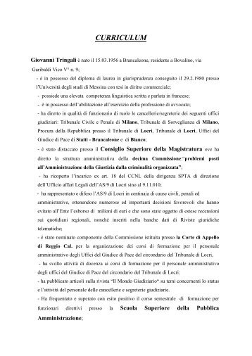 Tringali Giovanni - ASP RC