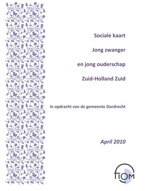 Sociale kaart Jong zwanger en jong ouderschap Zuid-Holland Zuid ...