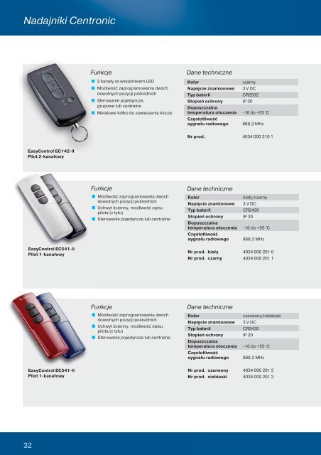 Katalog zbiorczy, automatyka do rolet - Becker-Antriebe International