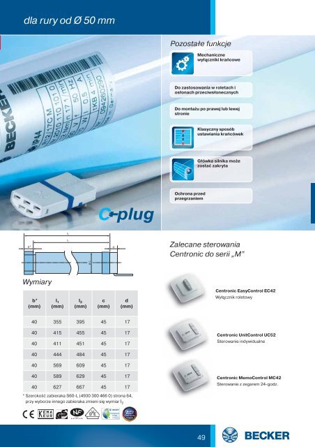 Katalog zbiorczy, automatyka do rolet - Becker-Antriebe International