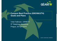 Campus Best Practice (GN3/NA3/T4) Goals and Plans - cesnet