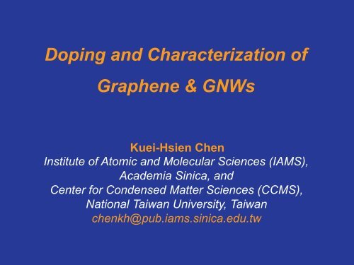 Doping and characterization of graphene and graphene nanowalls