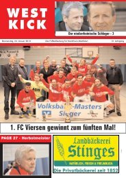 WEST KICK - Spvg Wesseling-Urfeld 19/46 eV