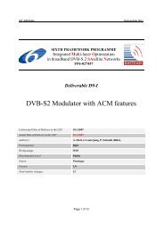 DVB-S2 Modulator with ACM features