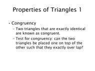 Properties of Triangles 1