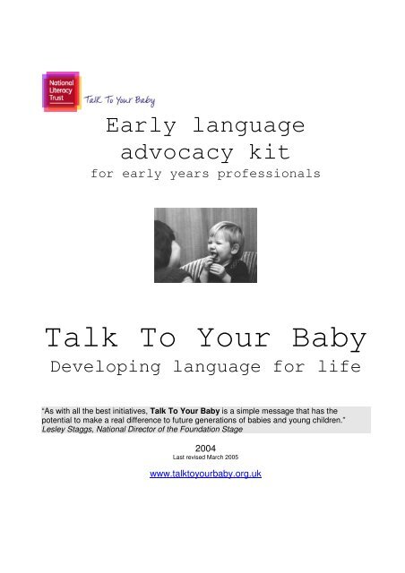 Talk To Your Baby - National Literacy Trust