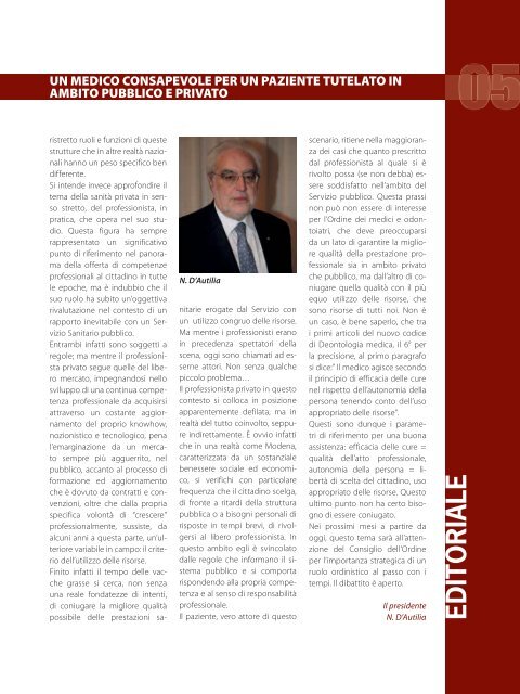 Luglio - Agosto 2009 (pdf - 2 MB) - Ordine Provinciale dei Medici ...