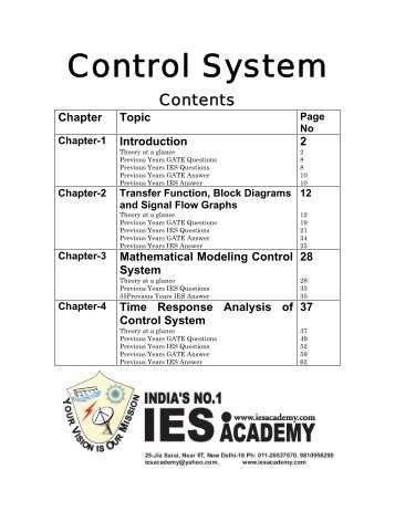 Closed-Loop Control System - IES Academy