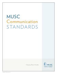 Communication Standards Manual - Medical Center Intranet