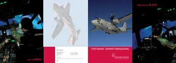 C-27J Spartan - Synthetic Training Devices We ... - Alenia Aermacchi