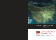 UTAS master Plan Vol 1 - University of Tasmania