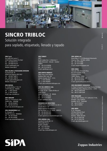SINCRO TRIBlOC - Sipa