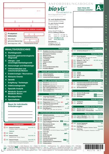 biovisÃ‚Â´ Diagnostik MVZ GmbH