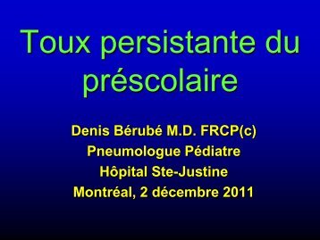 IVRS - CHU Sainte-Justine - SAAC