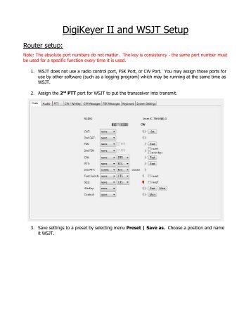 DigiKeyer II and WSJT Setup - microHAM