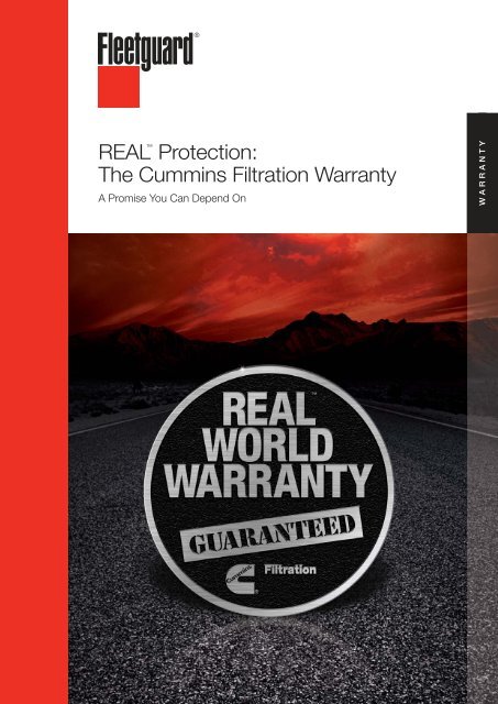 REAL™ Protection: The Cummins Filtration Warranty