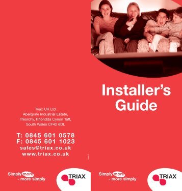 triax installers guide issue 4