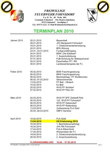 Terminplan 2010 - 07.04.2010.pdf - FF Fohnsdorf - Gemeinde ...