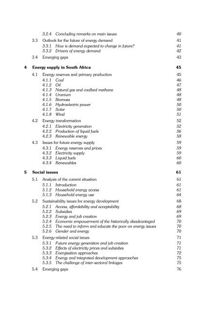 (Ed) 2006. Energy policies for sustainable development in South Africa