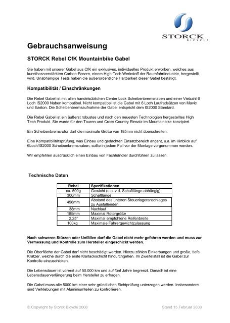 Download PDF - Storck Bicycle GmbH